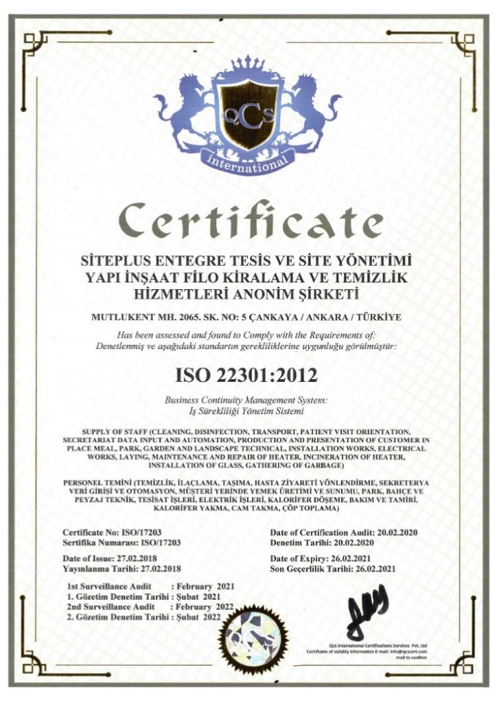 ISO 22301 2012
