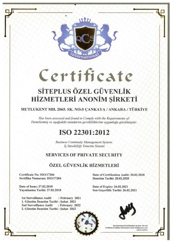ISO 22301 2012
