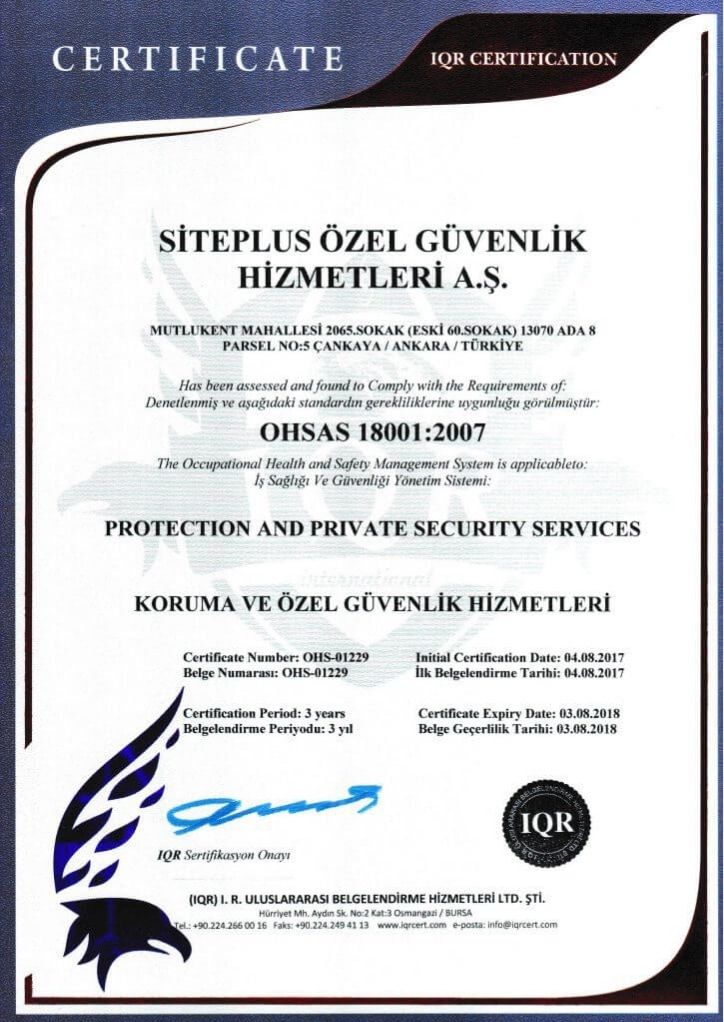 OHSAS 18001 2007